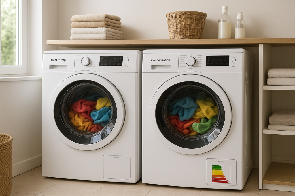 Sèche-linge PAC vs condensation : comparatif chiffré 2026