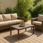 Entretien salon de jardin en résine tressée : le guide facile