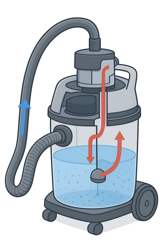 Comment fonctionne un aspirateur eau et poussière ?